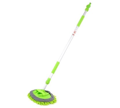 Perie de spalat cu franjuri, telescopica, cu robinet, 145-245cm, Chenille 02399 Amio