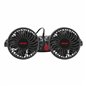 Ventilator dublu 12V, 2xfi10cm, 6.5W, prindere peÂ tetiera, cu 2 USB-uri, 2 viteze, PRO Series, 03009 Amio