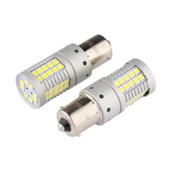 Set 2 becuri semnalizare, 56 LED-uri, SMD-3030, 12/24V, P21W BA15s Canbus 58328 Carmotion 