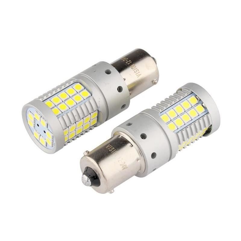 Set 2 becuri semnalizare, 56 LED-uri, SMD-3030, 12/24V, P21W BA15s Canbus 58328 Carmotion Set 2 becuri semnalizare, 56 LED-uri, SMD-3030, 12/24V, P21W BA15s Canbus 58328 Carmotion