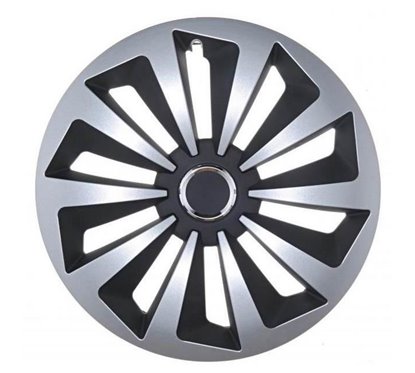 Capace roti 14'' Jestic Fox II cu inel, grafit cu argintiu