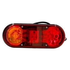 Lampa stop 205x80, 3 functii LED hibrid, JCB, dreapta, LZD 2011 Horpol