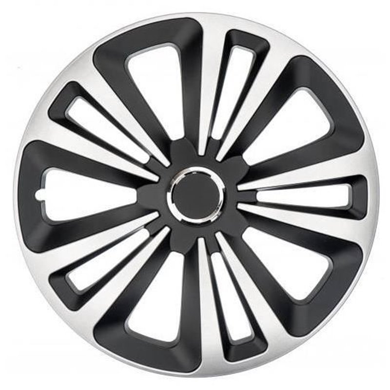 Capace roti 14'' Jestic Terra II cu inel, grafit cu argintiu Capace roti 14'' Jestic Terra II cu inel, grafit cu argintiu