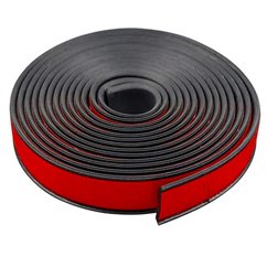 Cheder ornament protectie aripa, 55x7mm, tip L, negru, set 4 bucati x 1.6m, FS-7016