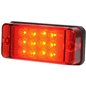 Lampa ceata 2 suruburi, 107x47, 12 LED-uri, rosie, 9-36V W83d-700kr Was
