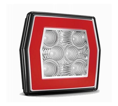 Lampa mers inapoi 2 suruburi, 99.6x93, LED, dispersor incolor, FT-124 Fristom