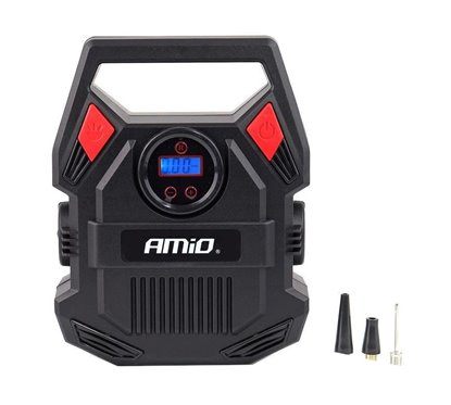 Compresor aer 12V, 10 bar digital cu lanterna, 02642 Amio