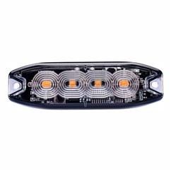 Proiector stroboscopic 4 LED-uri, 12-24V, 12W, galben, 98x31, Slim LW0037-2 TruckLed