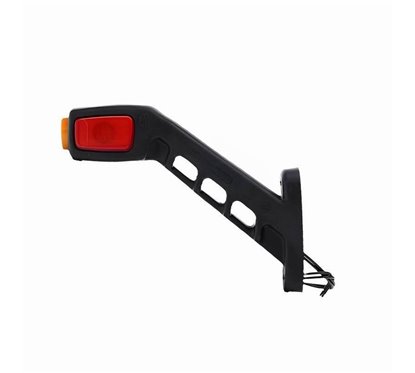 Lampa gabarit cu brat 186mm, cotit la 45°, Led NEON, 3 functii, stanga, W48N LOGO 2049NL Was
