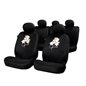 Set 11 bucati huse auto poliester cu airbag negre Rose & Skull FUN885F Sumex Set 11 bucati huse auto poliester cu airbag negre Rose & Skull FUN885F Sumex