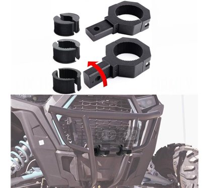 Set 2 suporti proiectoare, prindere pe rollbar sau bullbar, reglabil fi 21-51mm, rotatie 360°, S.P.038 247 Lighting