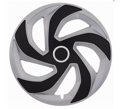Capace roti 15'' Jestic Rex II cu inel, grafit cu argintiu