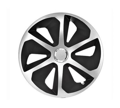 Capace roti 15'' Jestic Roco II cu inel, grafit cu argintiu