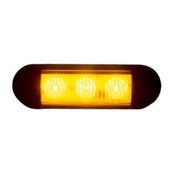 Proiector stroboscopic, LED, girofar grila,12-24V, 96x28, galben, LDO 2675 Horpol