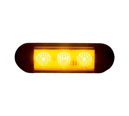 Proiector stroboscopic, LED, girofar grila,12-24V, 96x28, galben, LDO 2675 Horpol