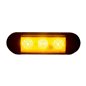 Proiector stroboscopic, LED, girofar grila,12-24V, 96x28, galben, LDO 2675 Horpol