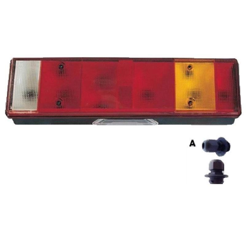 Lampa spate 465x130, 8 functii, cu mufa laterala, stanga, LT250ml Promot Lampa spate 465x130, 8 functii, cu mufa laterala, stanga, LT250ml Promot