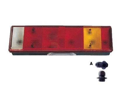 Lampa spate 465x130, 8 functii, cu mufa laterala, stanga, LT250ml Promot