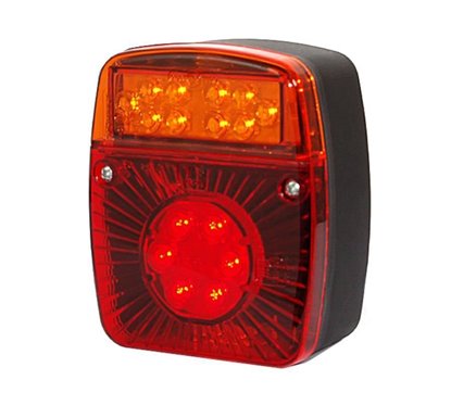 Lampa spate 101x121, 4 functii, iluminare numar, stanga, LED, W18UD 475 Was  