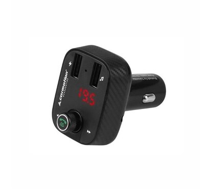 Modulator FM, MP3 cu 2 USB-uri 3.4A, cu handsfree si voltmetru 8-30V,  86326 Carmotion 