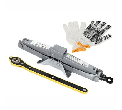 Cric foarfeca, 2T, 11-39cm, cu cheie clichet, manusi, 63392 Carmotion