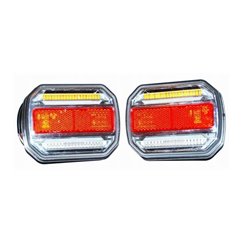 Lampa stop 118x93, 3 functii, LED, 12-24V, set 2 bucati, TT.12018-PAR