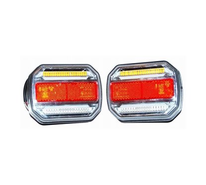Lampa stop 118x93, 3 functii, LED, 12-24V, set 2 bucati, TT.12018-PAR