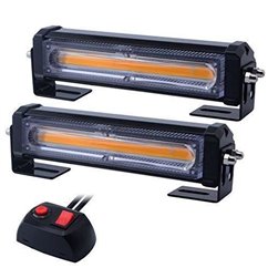 Lampa stroboscopica LED COB 160/40x40mm galbena, 2 bucati/set S316-1T2 Cob