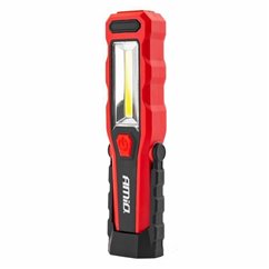 Lanterna lucru LED 3W cu 1W cu magnet si carlig, 1800ah, reincarcabila 12/220V, 02171 Amio