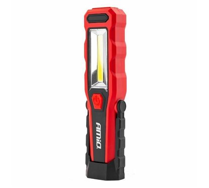 Lanterna lucru LED 3W cu 1W cu magnet si carlig, 1800ah, reincarcabila 12/220V, 02171 Amio