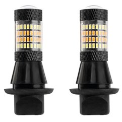 Set 2 becuri semnalizare, 2 functii semnalizare si DRL, 12V, canbus, 02451 Amio