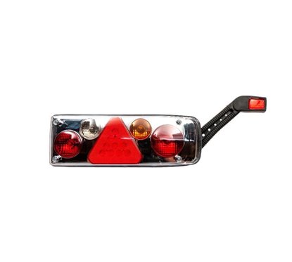Lampa spate 372x129 cu triunghi si lampa gabarit, montaj cu fir, 5 functii, Led, 24V dreapta 201408-R Ceray