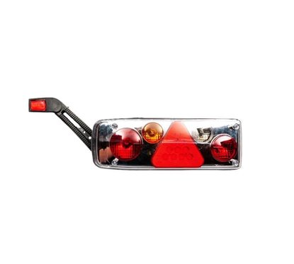 Lampa spate 372x129 cu triunghi si lampa gabarit, montaj cu fir, 5 functii, Led, 24V stanga 201408-L Ceray