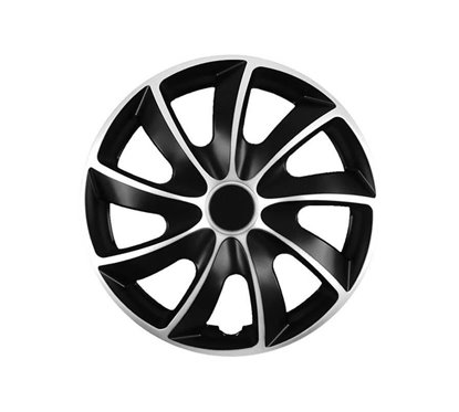 Set 4  capace roti 15inch, Quad Bicolor Silver KC63147 Carmotion