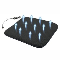 Perna scaun cu ventilatie, 12V, 44x42cm, USB, 04084 Compass
