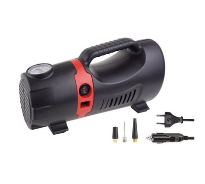 Compresor aer 12V/220V, 10bar, cu 3 adaptori, compartiment cabluri 02383 Amio