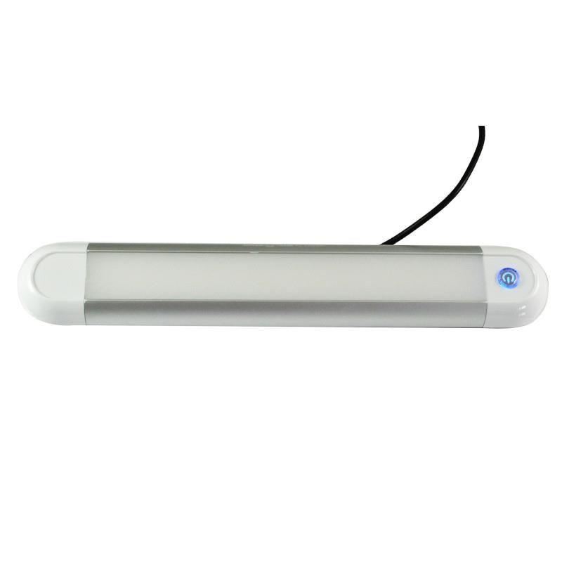 Lampa interior plafoniera 300x49mm. LED, dimabila, 12/24V 8W, intrerupator cu LED, rabatabila, L1881 TruckLed Lampa interior plafoniera 300x49mm. LED, dimabila, 12/24V 8W, intrerupator cu LED, rabatabila, L1881 TruckLed