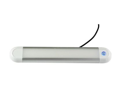 Lampa interior plafoniera 300x49mm. LED, dimabila, 12/24V 8W, intrerupator cu LED, rabatabila, L1881 TruckLed