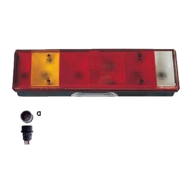 Lampa spate 465x130, 8 functii, cu mufa, dreapta, LT250ms Promot Lampa spate 465x130, 8 functii, cu mufa, dreapta, LT250ms Promot