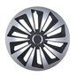 Capace roti 16" pret/buc Jestic Fox II cu inel, grafit cu argintiu Capace roti 16" pret/buc Jestic Fox II cu inel, grafit cu argintiu