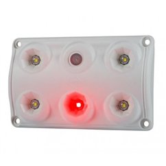 Lampa interior plafon univerala 120x75, LED, intrerupator, LED rosu, LWD2157 Horpol