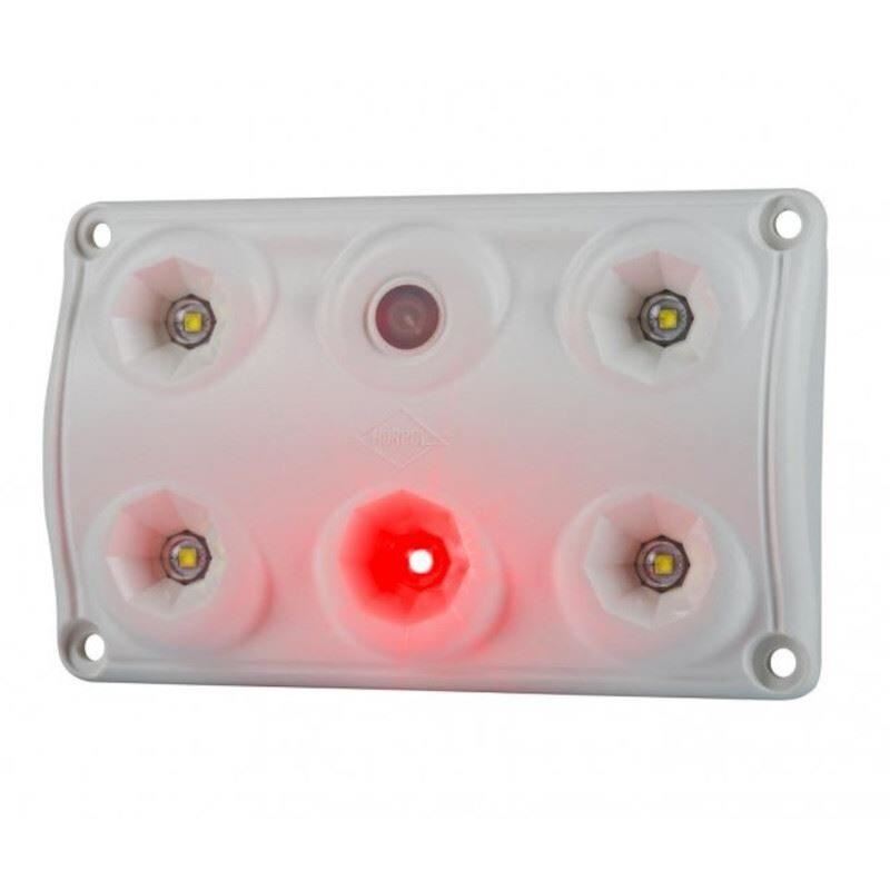 Lampa interior plafon univerala 120x75, LED, intrerupator, LED rosu, LWD2157 Horpol