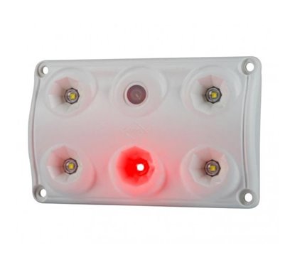 Lampa interior plafon univerala 120x75, LED, intrerupator, LED rosu, LWD2157 Horpol