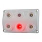 Lampa interior plafon univerala 120x75, LED, intrerupator, LED rosu, LWD2157 Horpol