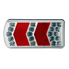 Lampa spate 230x105, 6 functii, cu ceata si numar, LED, Glo-Trac TRS-006L Dafa