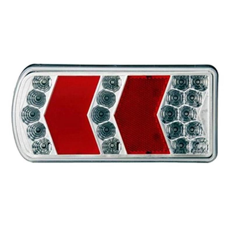 Lampa spate 230x105, 6 functii, cu ceata si numar, LED, Glo-Trac TRS-006L Dafa Lampa spate 230x105, 6 functii, cu ceata si numar, LED, Glo-Trac TRS-006L Dafa