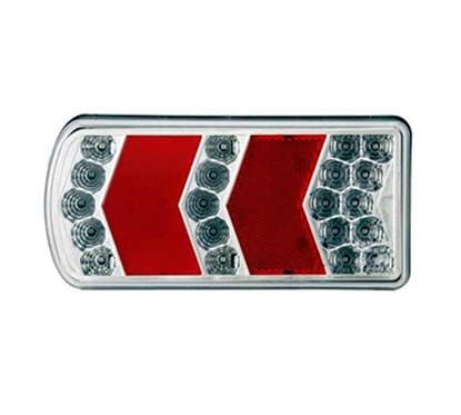 Lampa spate 230x105, 6 functii, cu ceata si numar, LED, Glo-Trac TRS-006L Dafa