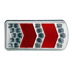 Lampa spate 230x105, 6 functii, cu mers inapoi si numar, dreapta, LED, Glo-Trac TRS-006S Dafa