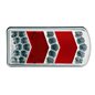 Lampa spate 230x105, 6 functii, cu mers inapoi si numar, dreapta, LED, Glo-Trac TRS-006S Dafa