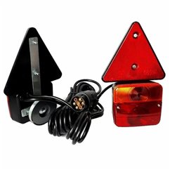 Kit lampi remorca 100x90,(tipLT70), cablu 7.5m, cu triunghi, cu magnet L1070-Z